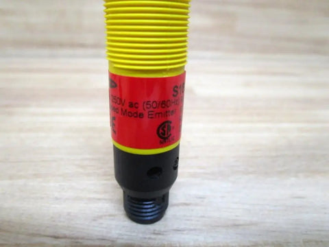 Boss Level Photoelectric Sensor 20 To 250 V AC Power For Industrial Automation Easy Mounting Rock Solid Object Detection S183EQ1 Model D234566 Great For Conveyors And Packaging Lines, yellow threaded sensor