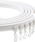 Easy Glide Ceiling Curtain Track System Flexible Durable Design For Effortless Gliding Ideal For Shower Window RV Room Dividers Privacy And Home Decor