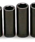 One Half Inch Drive 14 Piece Deep Impact Socket Set Pro Grade Six Point From Three Eighths Inch To One And A Quarter Inch Heavy Duty Automotive Tool Kit