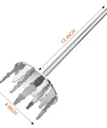 Hella Sharp Stainless Steel Meat Fork Pork Puller Tool With Upgraded Ultra Tough Tines, 12 inch long, 4 inch diameter.