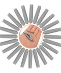 Huge Pack Of Dishwasher Rack End Caps And Tine Protectors featuring heavy-duty gray end caps arranged around hand-held caps.