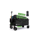 Heavy Duty Foldable Wagon With 500 Lb Capacity And Big Beach Wheels, Extended Triple Capacity Utility Cart for outdoor use