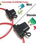 Must Have 12V Mini Fuse Holder Kit With 120 Piece Multi Size Blade Fuses highlighting mini fuse compatibility