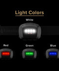 Quad 4 LED Tactical Headlamp With Focused Wide Beam And Multiple Modes For Bright Close Up Lighting And Long Range Power color options