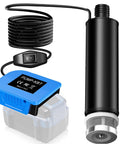 Real Deal 635 GPH Submersible Water Pump For Kobalt 24V Battery Cordless Drain Pump 100W Motor High Lift 9.8Ft Flood Removal Basement Cleanup Pump That Wont Quit Smooth Operation with power cord and switch.