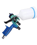 Plug And Play HVLP Spray Paint Kit With 600 Mil Liter Cup And 1 Point 3 Millimeter Stainless Nozzle, detailed view of spray gun.