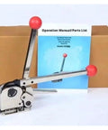 Heavy Duty Manual Metal Strapping Machine For 5/8 Inch And 3/4 Inch Steel Banding Tensioner Kit with operation manual.
