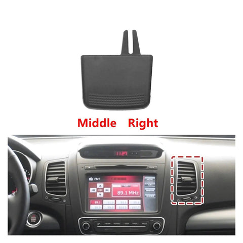 Air Vent Clip For Kia Sorento 2011 2018 Easy Install Adjustable AC Vent Clip 97410 2P100 Boost Airflow And Direct The Cool Breeze Inside Your Ride For A Cooler Fresher Ride., black ABS AC vent clip for Kia Sorento dashboard middle right vent