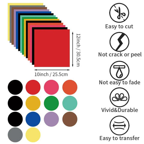 Ready To Use Sublimation Transfer Sheets Set For Tumbler Tees And Mugs 14 Pieces Of 12 By 10 Inch Solid Color Insoluble Paper