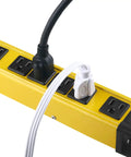 Heavy Duty 6 Outlet Power Strip Surge Protector With 15A 125V 6Ft Extension Cord Industrial Grade Metal Housing 1200 Joules ETL Listed