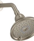 Bancroft Showerhead With 3 Function Sprayface Including Katalyst, Massage And Silk Sprays, Slick Vibrant Polished Brass Finish