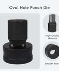 Heavy Duty Hydraulic Oval Hole Punch Die For CH-70 System Replacement 11x18mm chrome steel for metal sheets