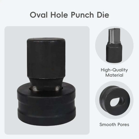Heavy Duty Hydraulic Oval Hole Punch Die For CH-70 System Replacement 11x18mm chrome steel for metal sheets