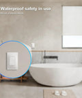 Wireless Dimmer Kit No Battery Remote Dimmable LED Light Switch Self Powered On Off Switch for Home LED Fixtures in bathroom