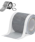 Heavy Duty Window and Door Screen Repair Patch Kit with Self Adhesive Fiberglass Mesh roll and scissors, 3 inch by 18 feet
