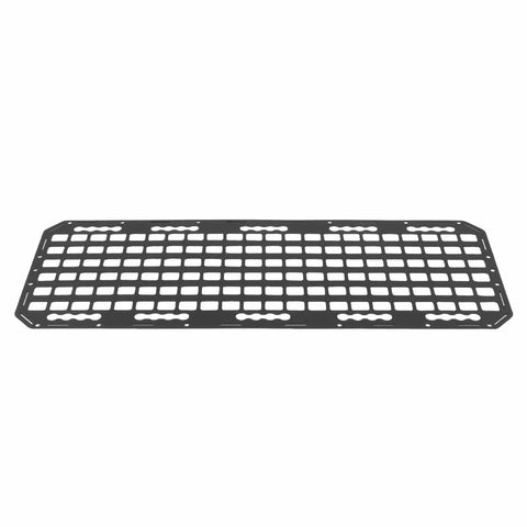 Aluminum L Track Storage Panel For Truck Bed Molle Panel Rack With Touch Fastener Straps And Elastic Cords 883x330x2mm