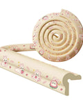 Thick Foam Anti Collision Corner Guard with flexible tear resistant padding for tables and edges, cartoon pattern for kid safe home
