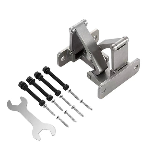 Heavy Duty Invisible Door Hinge With Smooth 180 Degree Swing Made From Badass 304 Stainless Steel Supports Up To 200KG with screws.