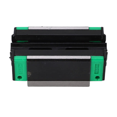 Front view of Built Tough Heavy Duty Linear Motion Bearing Block With Steel Wire Retainer For 3D Printing And CNC Automation High Load Capacity