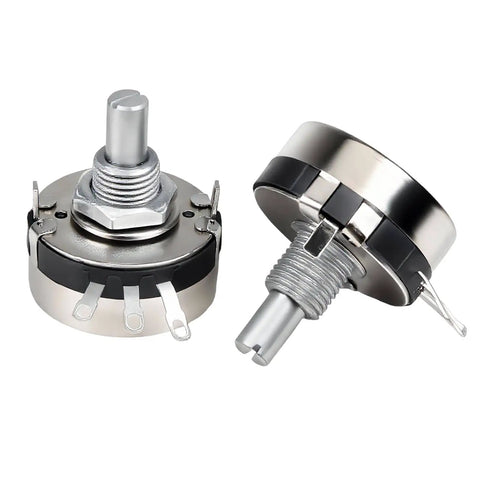 10K Ohm Potentiometer For Inverter Speed Control Single Turn Carbon Film Rotary Taper Potentiometer With 2 A03 Knobs And 2 Dials