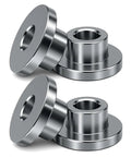 Solid Handlebar Riser Bushings For Harley Touring Softail Dyna Sportster Eliminates Handlebar Flex With Heavy Duty Steel Mounts Chrome 4 Pack, chrome steel bushings