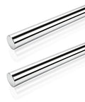 Cool 2 Pcs 6mm By 400mm Linear Motion Rods Shaft Guide Precision Rails showing chrome-plated precision ground shafts.