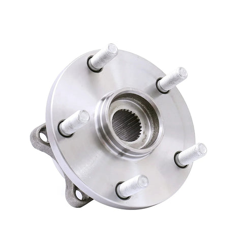 Front Wheel Bearing Hub Assembly Set Of 2 For Subaru Legacy 2015 To 2020 Outback 2015 To 2020 Impreza 2005 To 2014 WRX STI Only Ascent 2019 To 2020 Forester 2019 To 2020 OEM Grade Replacement For Your Ride, shown from side angle