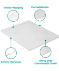 Extra Thick 18 By 14 Inch Aluminum Cookie Sheet With Hanging Hole Large Flat Baking Pan 2.7mm Thick Pro Grade Recycled Aluminum