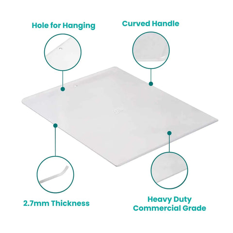Extra Thick 18 By 14 Inch Aluminum Cookie Sheet With Hanging Hole Large Flat Baking Pan 2.7mm Thick Pro Grade Recycled Aluminum