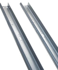 Garage Door Side Tracks Rails Replacement Kit For 8 Foot Doors With 2 Inch Rollers Galvanized Steel Vertical Tracks