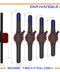 Diagram of Edge Technology Tap Handle Set For Hand Tapping On Milling Machines With Tap Guide Compatibility And Low Profile Design