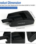 Solera RV Awning Idler Back Cover Replacement 643921 For Lippert Components Regal Head Cover And End Cap Easy DIY Install Compatible With Lippert 8500 Series Solera Awnings Sturdy Drive Idler Back Repair Part, black plastic, 27.3 cm
