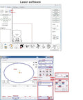Laser software interface for 1610 Pro Desktop CNC Milling Machine with Offline Controller for DIY engraving tasks
