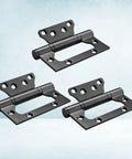 Heavy Duty Silent Flat Door Hinges With Screws Four Inch Thickened Anti Rust Stainless Steel Smooth Close Interior Door Hardware Zero Grind And No Squeak Nonsense, black finish.