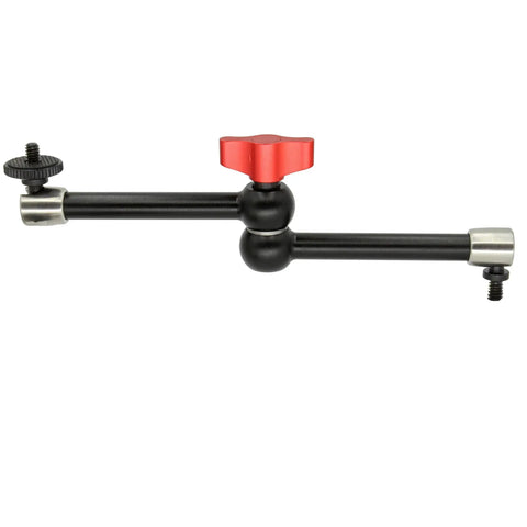 Heavy Duty 11 Inch Articulated Arm For Cameras And Lights, 12 Pound Load Capacity, Sturdy Metal Construction, side view