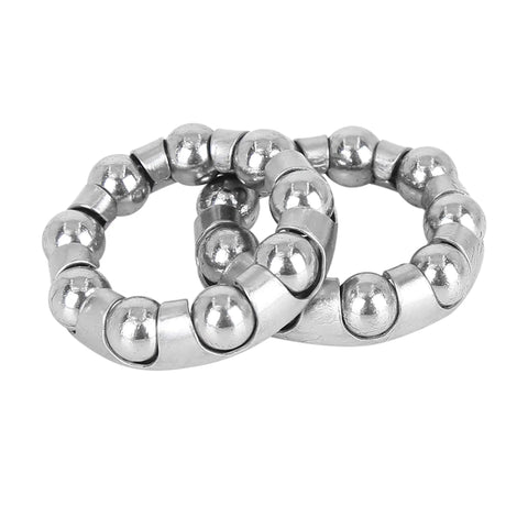 4 Pack Bicycle Ball Bearing Retainers 29.5mm Outer Diameter 19mm Inner Diameter with 9 Balls for Crank Mid Axle and Wheel Hub Bearings