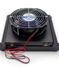 Hydraulic Air Cooler With Aluminum Alloy Frame Heavy Duty 25 LPM Flow 1350W Cooling 3 MPa Working DC 12V Small Radiator Oil Cooler