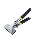 3 Inch Sheet Metal Hand Seamer With Straight Head Steel Bender for bending and flattening metal, black handles, steel construction
