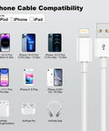 CarPlay USB A to Lightning charging cable with image compatibility for iPhone 14 13 12 11 Pro Max XR X SE 8 7 6 Plus