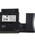 Heavy Duty Replacement Power Switch For Corded Electric Tools Built Different With Top Shelf Wiring Perfect For Garage Projects No Fuss Guaranteed Performance Real Deal Always, showing black switch with toggle.