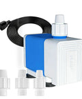 Fountain Pump 400GPH Submersible Water Pump 25W With 6 Point 5 Ft Cord for ponds, fountains, gardens, fish tanks. Includes fittings.