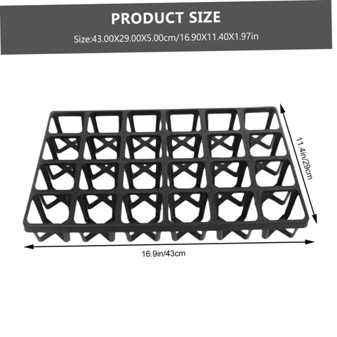 Five Pack Nursery Pot Brackets Durable Planting Trays Racks For Seedling Germination Perfect For Home Garden Greenhouse Seed Starter Kit And Veggie Grow Space