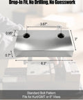 Six Inch Milling Vise Jaws Set in Soft Aluminum, Replacement Jaws for 6 Inch Vises, Built for Side Milling, Deep Slot Work, and Small Parts, GMT Style Compatible, Similar to Go To Vise Jaws for Max Clearance, 6061 T6 6x3 inch