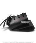 Black Faux Leather Frog With Belt Hook For Main Gauche Short, Adjustable Fit For Lefties And Righties, Renaissance Fencing Prop