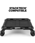 Beefed Up Four Wheel Cart And Tool Box Dolly For StackTech Toolboxes And Organizers With Heavy Duty Rolling Base