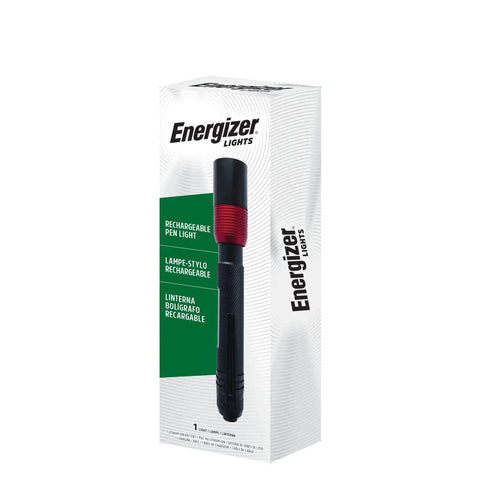 Packaging for Rechargeable Pen Light Flashlight X 400 Tiny But Mighty Pocket Size Workhorse Ultra Bright LED