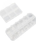400 Piece Compression Springs Assortment Kit With 12 Sizes And 100 Card Spring Pins in plastic storage box, stainless steel visible.