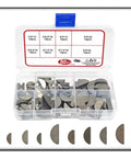 Heavy Duty 80 Pcs Carbon Steel Key Assortment Set Handles High Torque And Rust Proof Badass Build Stops Gear Slippage And Secure Shaft Hub Connections For Stable Power Transmission Perfect For Mechanics And DIYers Who Need Solid Tools In The Shop, 80-piece case