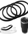 Replacement Silicone Gasket For Magslider Lids On 30 Oz Tumbler 16 Oz Mug And 26 Oz Cup, black silicone rings on lids