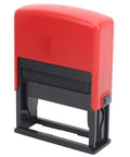 Compact Pro Grade Date Code Ink Stamp Tool With Solid Font Options For Industrial Control Supplies Fast Dependable Printing On Labels And Parts Long Lasting Font Stability For Up To Ten Years, red plastic body